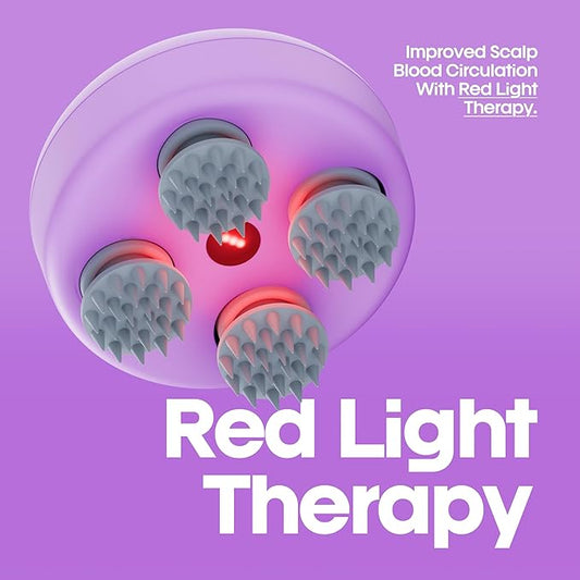 "Rechargeable Electric Scalp Massager – 3D Waterproof Head Massager for Hair Growth, Stress Relief & Deep Cleansing"