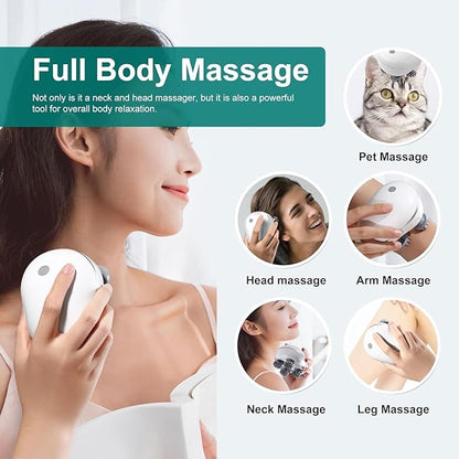 "Rechargeable Electric Scalp Massager – 3D Waterproof Head Massager for Hair Growth, Stress Relief & Deep Cleansing"